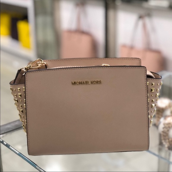 MICHAEL Michael Kors Handbags - Michael Kors Selma Saffiano Leather Crossbody NWT
